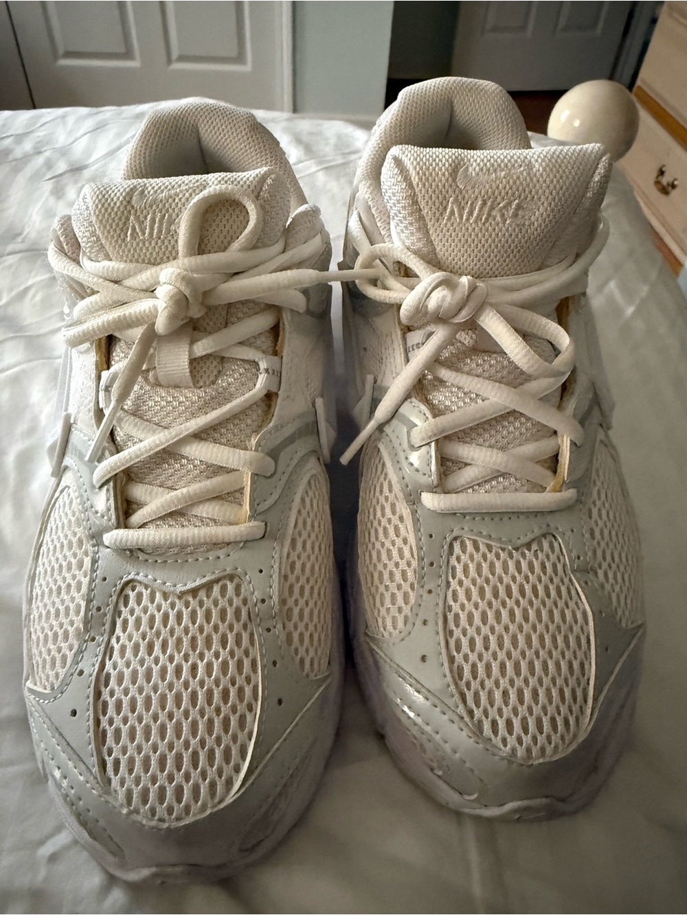 Nike Off-White Mesh and Leather Trainers